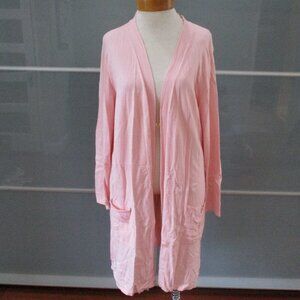 Belle by Kim Gravel Open Front Long Sleeve Cardigan